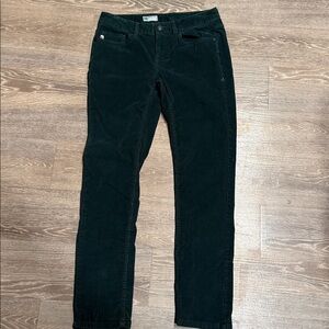 Stio Womens Pants 8R Corduroy Cords Organic Cotton Stretch Teal Green Rivet